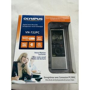 Olympus VN-722PC Digital Voice Recorder 4GB 1600hr MP3 WMA MicroSD open box